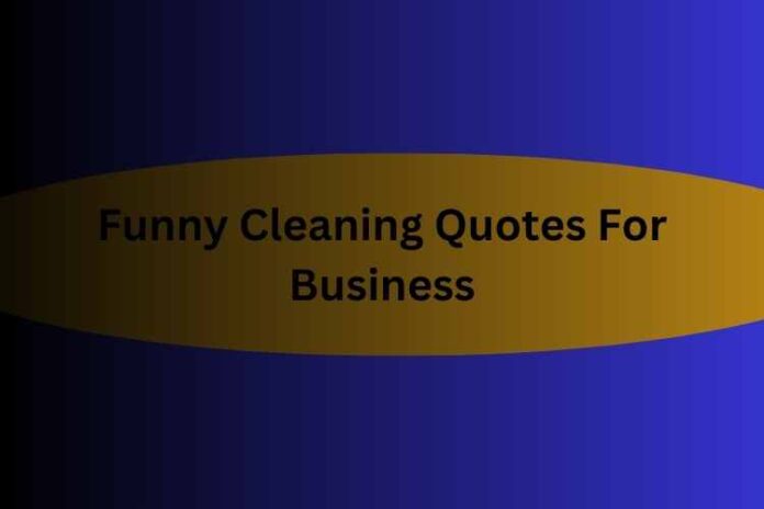 Funny Cleaning Quotes For Business